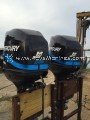 USED 2000 PAIR MERCURY 225 OPTIMAX OUTBOARD MOTOR FOR SALE