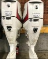 USED PAIR EVINRUDE E-TEC 150 HP FOUR STROKE OUTBOARD MOTOR FOR SALE