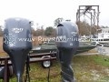 USED PAIR 2008 YAMAHA 3 F350 350 HP OUTBOARD MOTOR FOR SALE